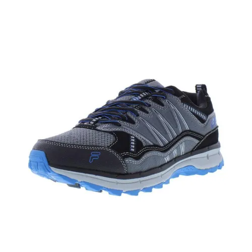 FILA Durable Breathable Low Top Running Shoes Men's Gray