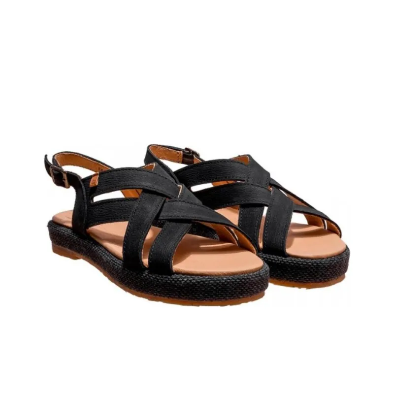 El Naturalista Strap Sandals Women's Black-2