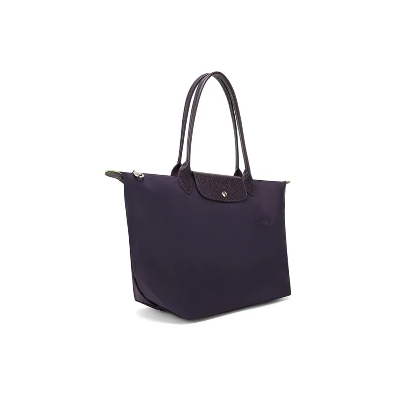 LONGCHAMP Le Pliage Green Recycled Polyamide Canvas Tote Bag Shopping Bag Handbag Medium Size Women's Overturned Basin-2