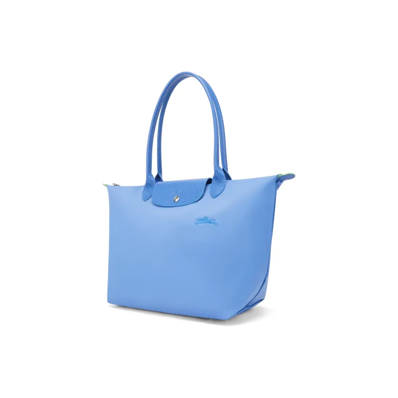 LONGCHAMP Canvas Tote Bag Shopping Bag Handbag Women's Blue-2