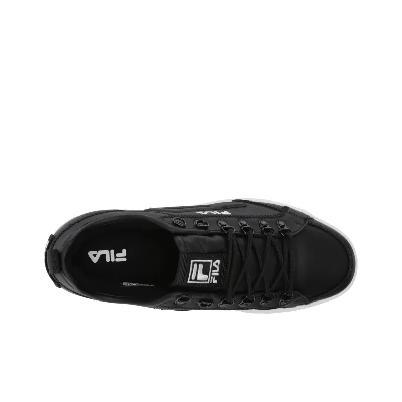 FILA Disruptor Court Durable Breathable Low Top Casual Shoes Women's Black-3