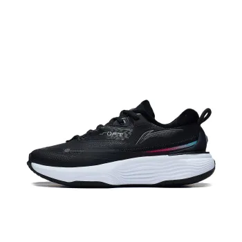 LiNing SOFT WARM Cushioning Breathable Low Top Running Shoes Women's Black