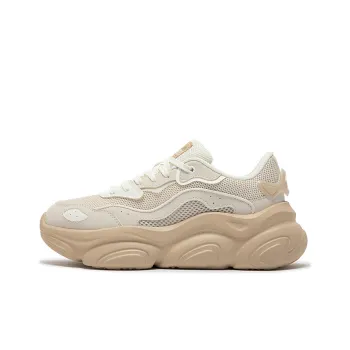 361° Moe Claws Cushioning Wear Resistant Low Top Casual Shoes Women's Oat Milk
