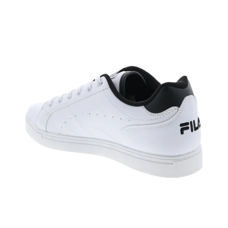 FILA Abrasion Resistant Breathable Low Top Skateboard Shoes Men's White Black-5