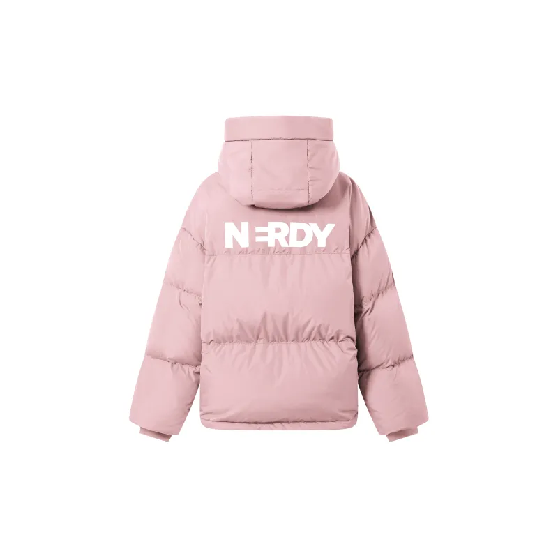 NERDY Down Jacket Unisex Light Pink-1