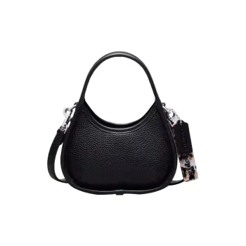 Coachtopia Ergo Recycled Leather Shoulder Bag Handbag Shoulder Bag Crossbody Bag Mini Black