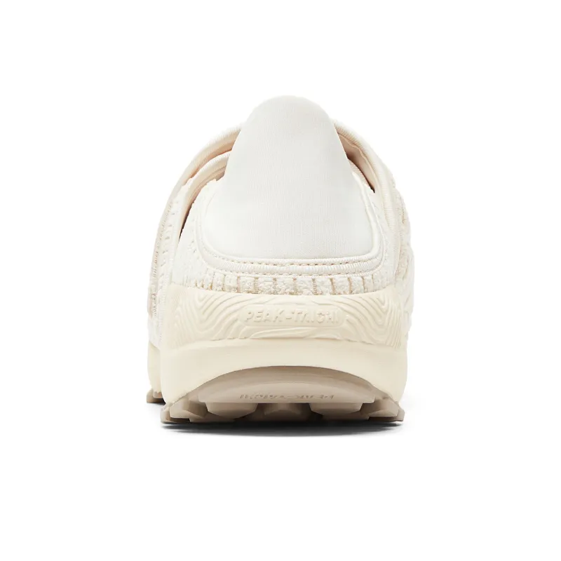 PEAK Taichi Large Triangle Puffy Shoes Cushioned Wear Resistant Warm Rebound Low Top Casual Shoes Women's Bean Khaki-4