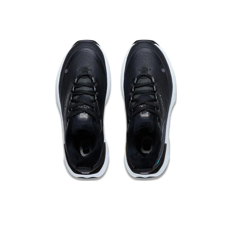 LiNing SOFT WARM Cushioning Breathable Low Top Running Shoes Women's Black-3