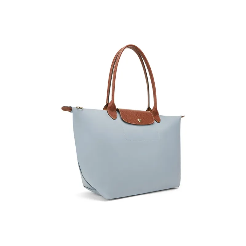 LONGCHAMP Le Pliage Recycled Canvas Tote Bag, Shopping Bag, Handbag Tubas Women's Gray Blue-2