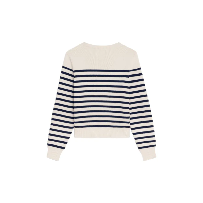 CELINE Striped Crewneck Knitted Jumper-1