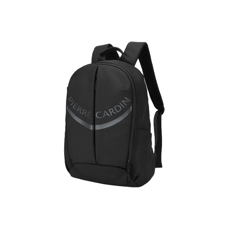 PIERRE CARDIN Fabric Laptop Bag Backpack Tubas Men's Black-1