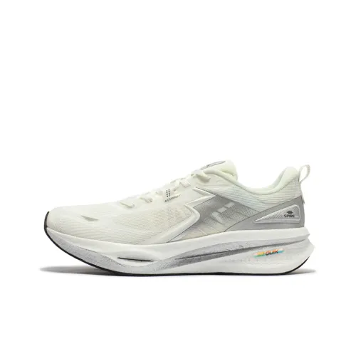 361° Float MIRO Cushioning Anti Slip And Wear Resistant Low Top Running Shoes Men's Silver White