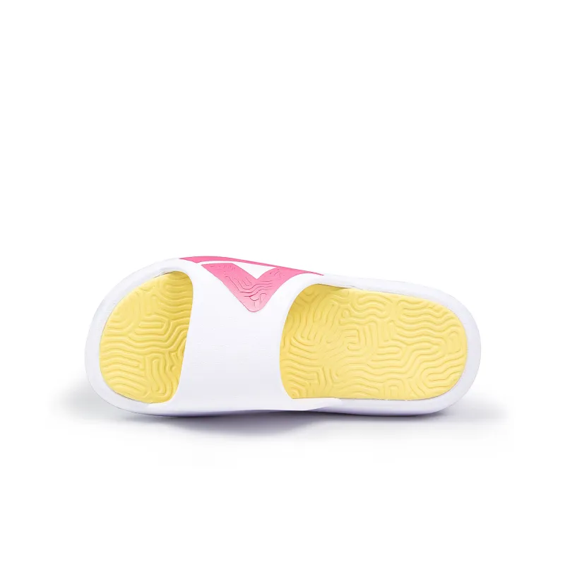 PEAK Tai Ji1.0 Slip Resistant Slide Slippers Women's Strawberry White Red-3