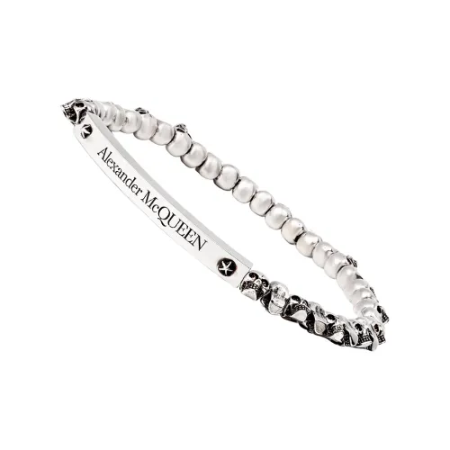 Alexander McQueen Bracelets Men Silver