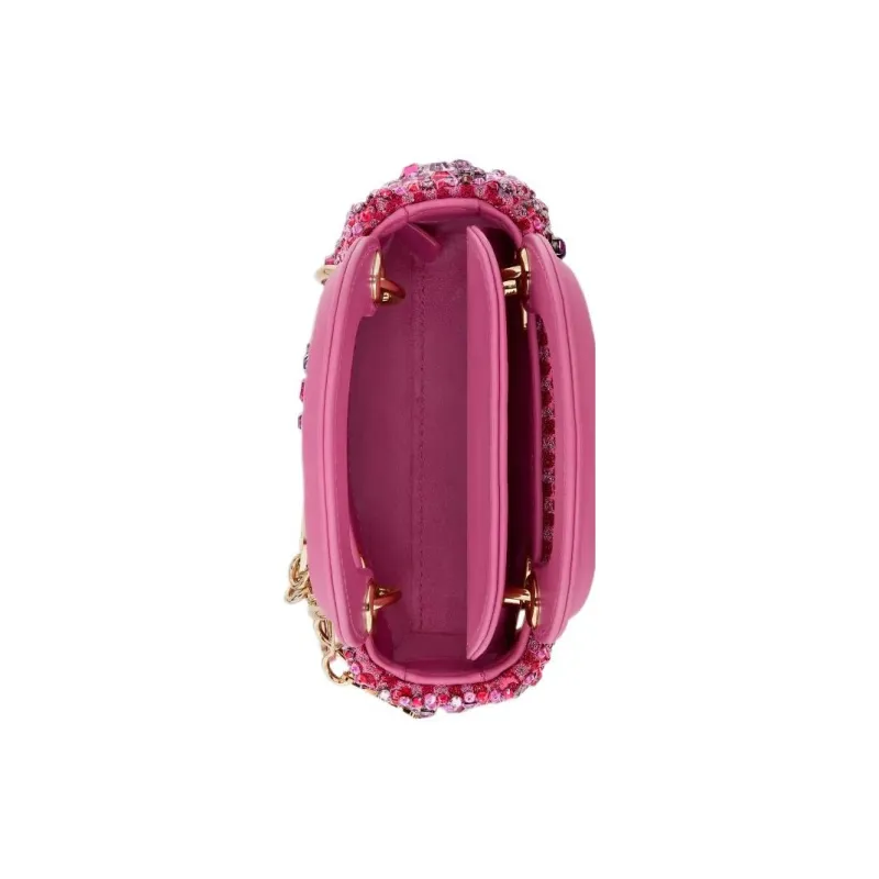 DIOR Lady Dior Embroidery Dior Bag Shoulder Bag Crossbody Bag Handbag Extra Mini Women's Pink-4
