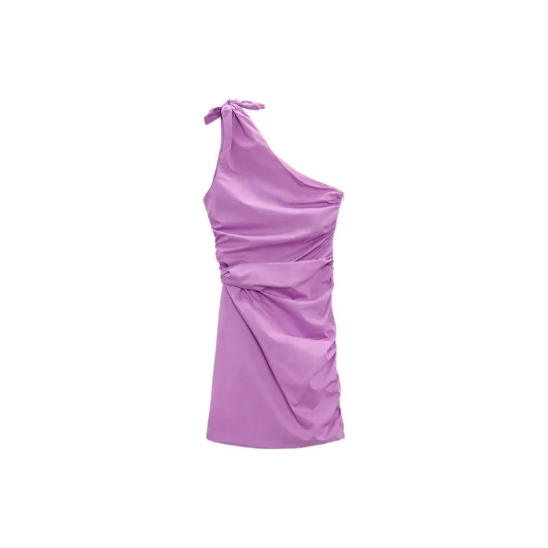 ZARA Sleeveless Dress Women's Pink/purple-1