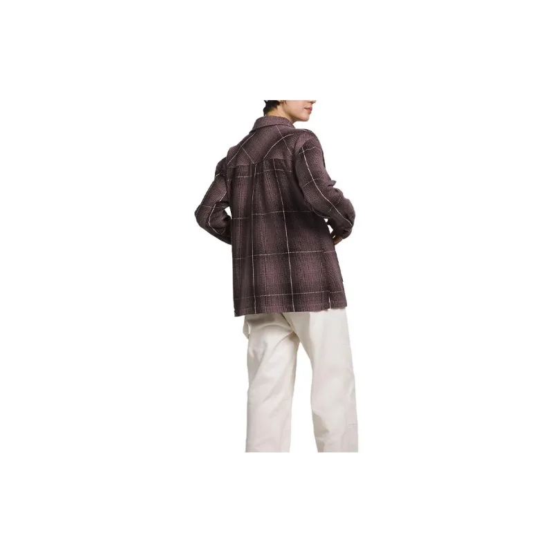 THE NORTH FACE Valley Twill Utility Shacket Jackets Coats Women's Dark Purple-1