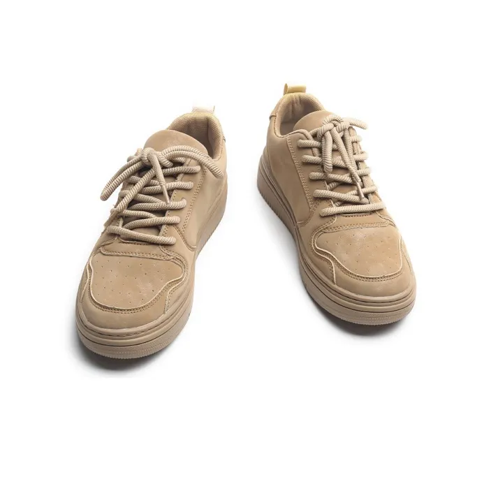 Jifffly Thermal Slip Resistant Cushioning Abrasion Resistant Height Increasing Low Top Skateboard Shoes Unisex Brown-11