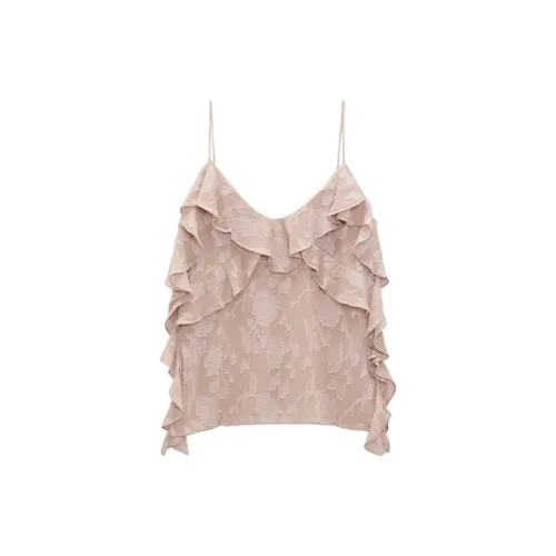 ZARA Camisoles Women's Light Pink