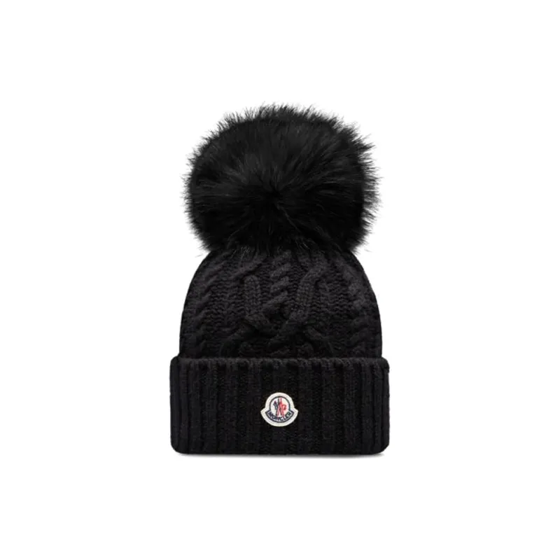 Moncler Cashmere Beanies Women's Black-0
