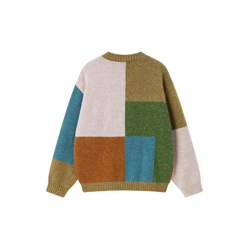 heartboon Retro Irregular Design Unisex Sweater-10
