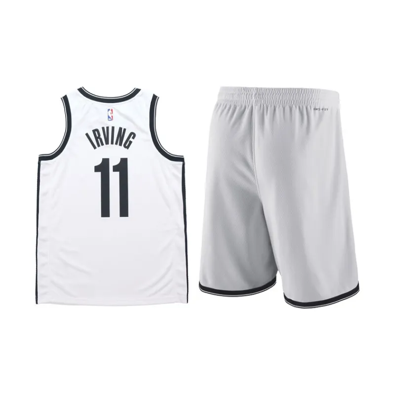 Nike Nike X NBA Basketball Suit SW Fan Edition Brook Nets Kyrie Irving Size 11 Men's White-1