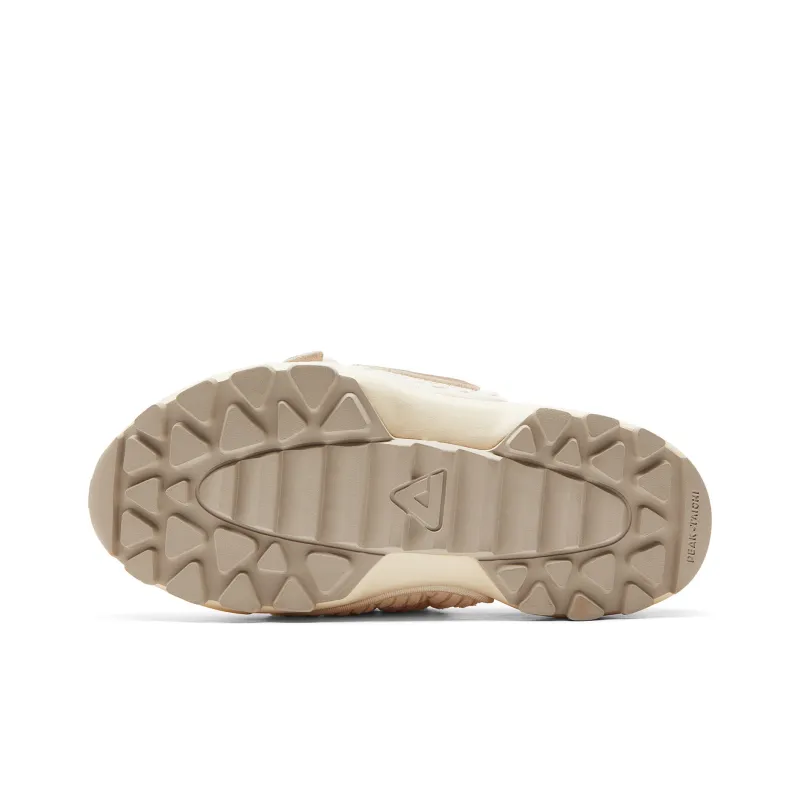 PEAK Taichi Large Triangle Puffy Shoes Cushioned Wear Resistant Warm Rebound Low Top Casual Shoes Women's Bean Khaki-5