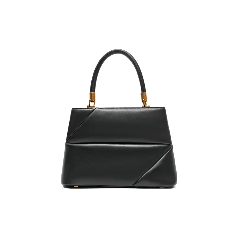 Staccato Sheepskin Crossbody One Shoulder Handbag Regular Women's Chocolate Apricot Gray/Ethereal Glow Black-7