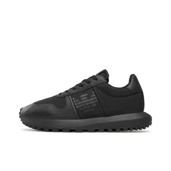 EMPORIO ARMANI Low Top Casual Shoes Men's Black