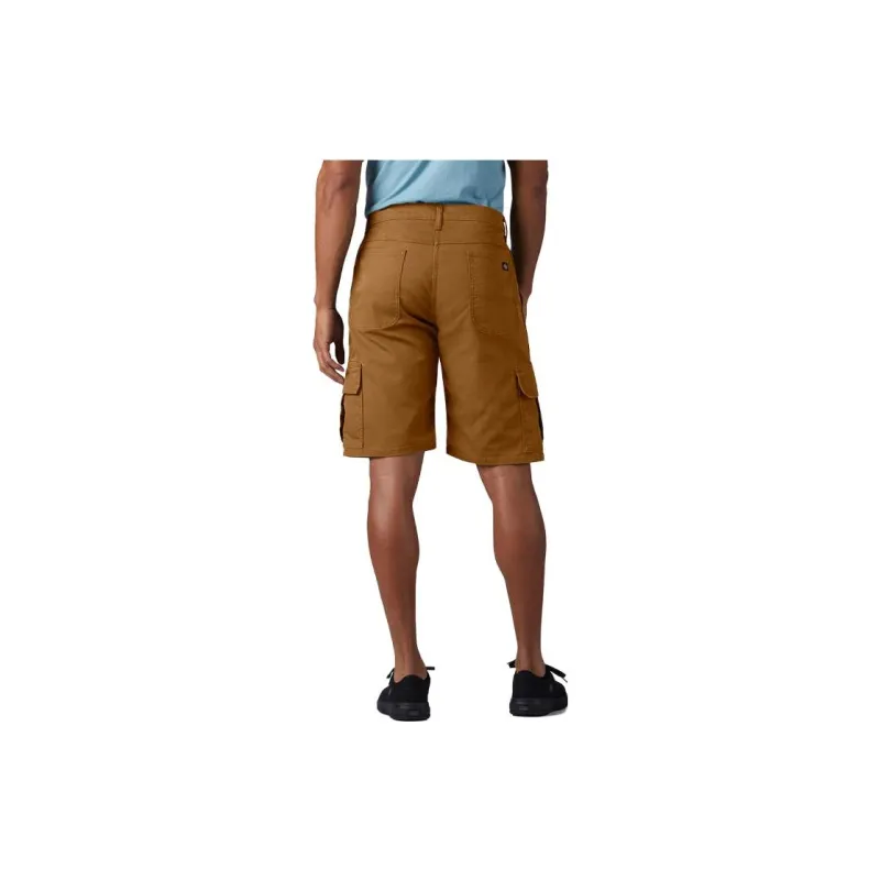 Dickies Flex Relaxed Fit Duck Cargo Shorts 11' Casual Shorts Men's Brown-1