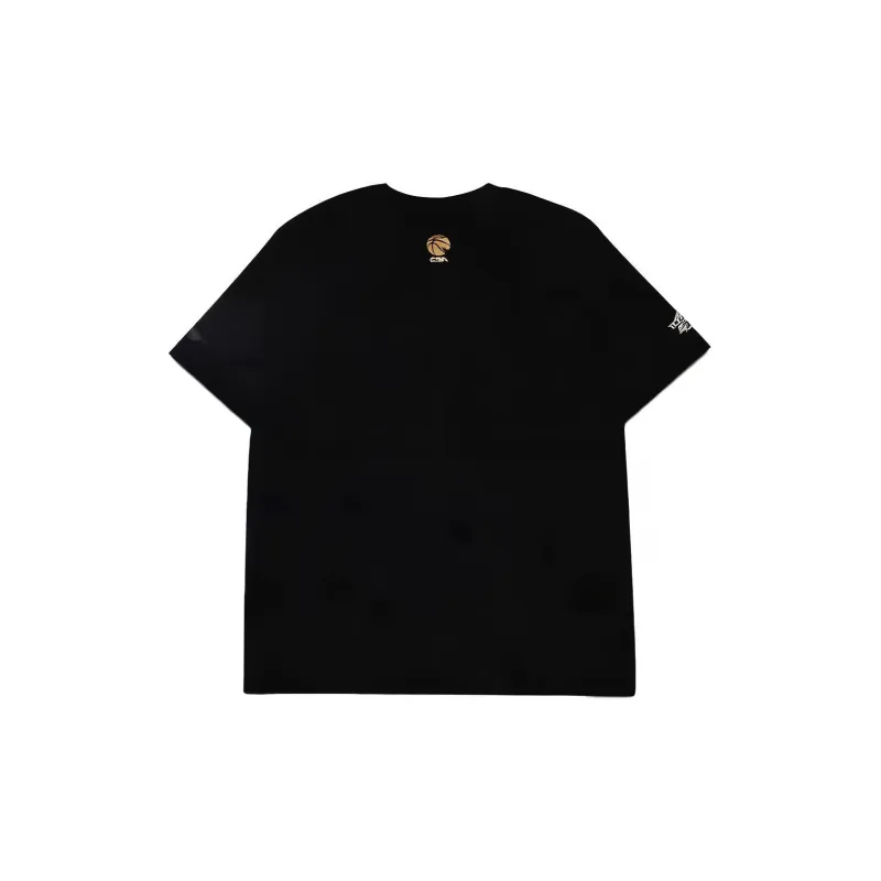 LiNing CBA Collection Basketball Collection T Shirt Men's Black-1