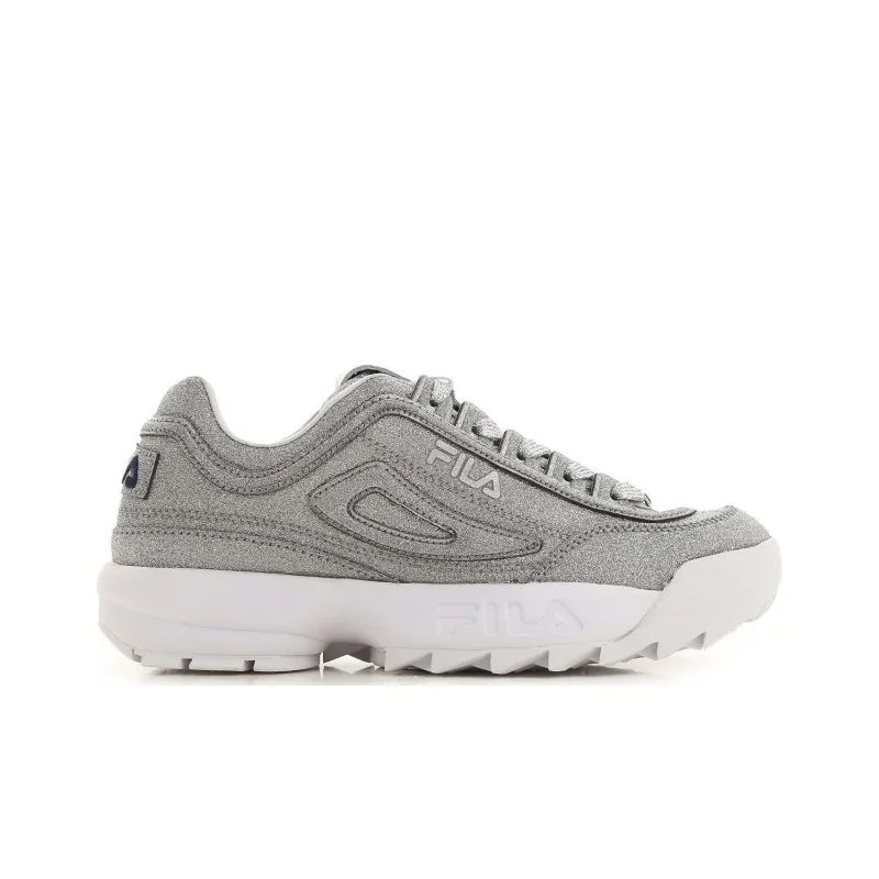 FILA Women's Disruptor 2 Made In Italy 'Silver Glitter'-1