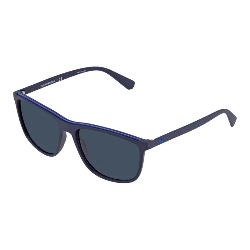 EMPORIO ARMANI Glue Irregular Shape Sunglasses Men's Blue-0