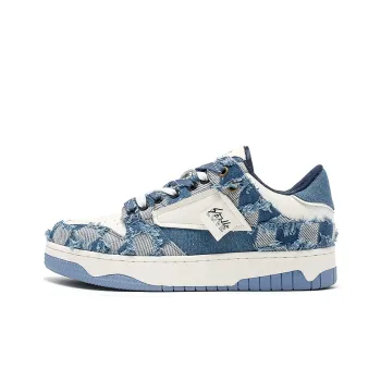 Cat Seven Seeks Low-Top Skateboard Shoes Unisex Denim Blue