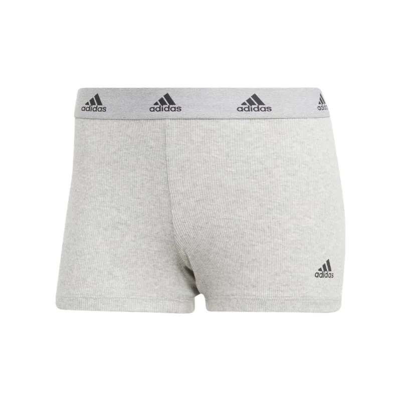 Adidas ACTIVE FLEX RIBBED SHORT PANT UNDERWEAR Underpants Women's 1 Pack Medium Gray-0