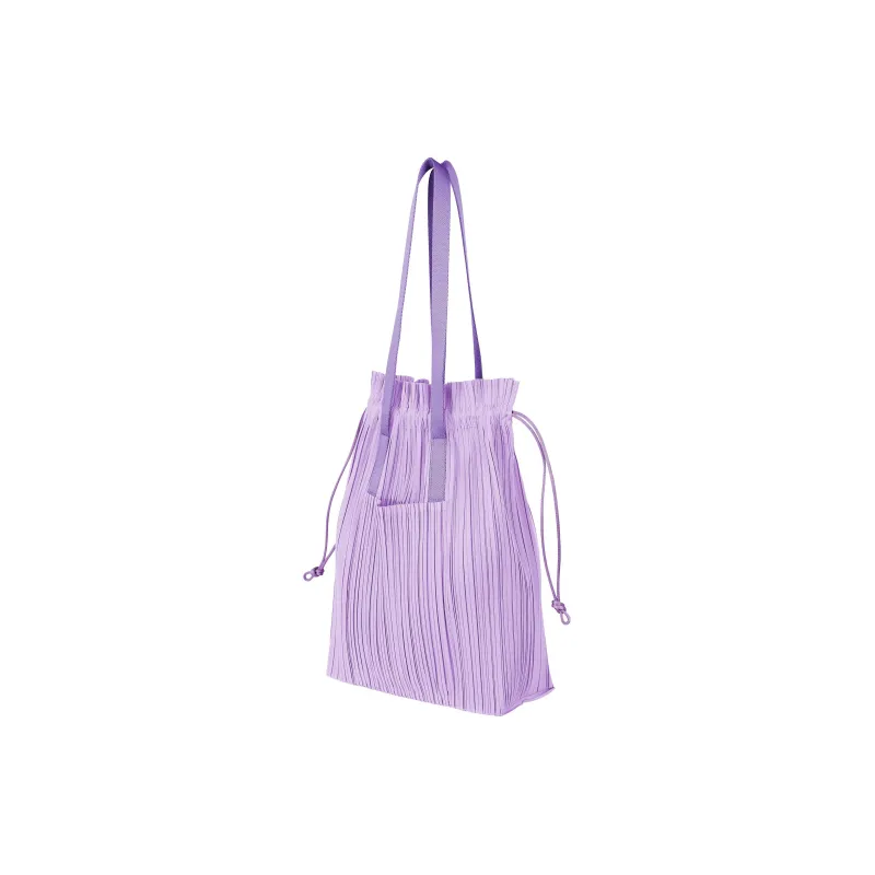 ISSEY MIYAKE Polyester Tote Bag, Shopping Bag, Handbag Women's Light Purple-1