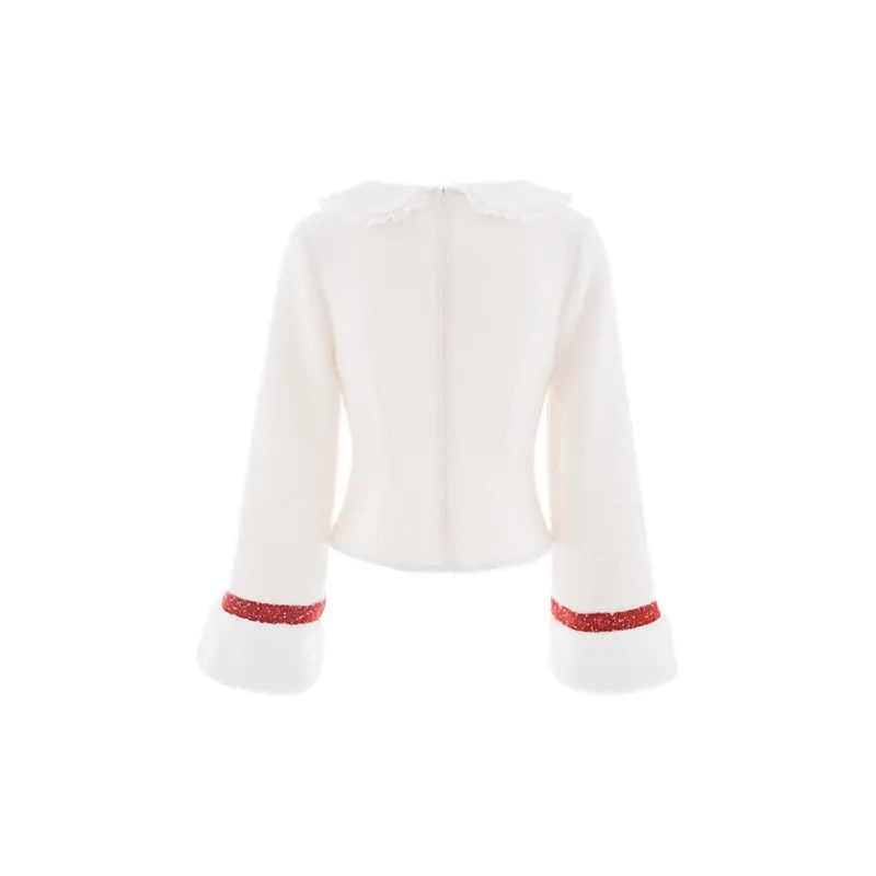 Blovelan Shirt Women's Apricot White-1