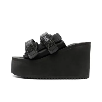 Blumarine X Suicoke Moto 105mm Platform Mules