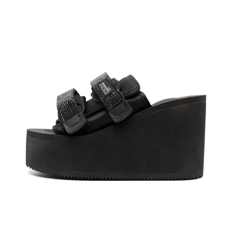 Blumarine X Suicoke Moto 105mm Platform Mules-0