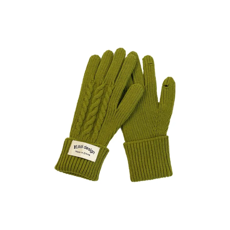 Yamaichi Maru Yarn Knit Gloves Women's-3