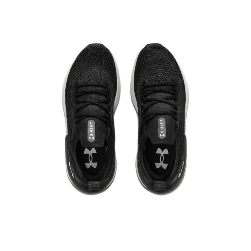 Under Armour Shift Slip-Resistant Low-Top Casual Running Shoes Men's Black White-3