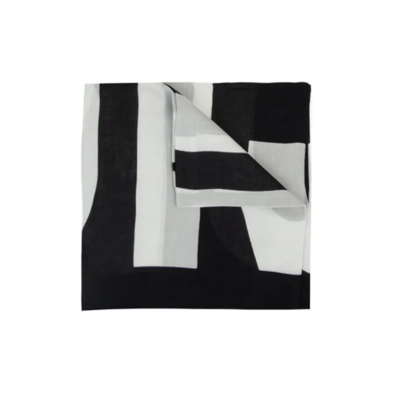 MOSCHINO Logo Embroidered Scarf-0