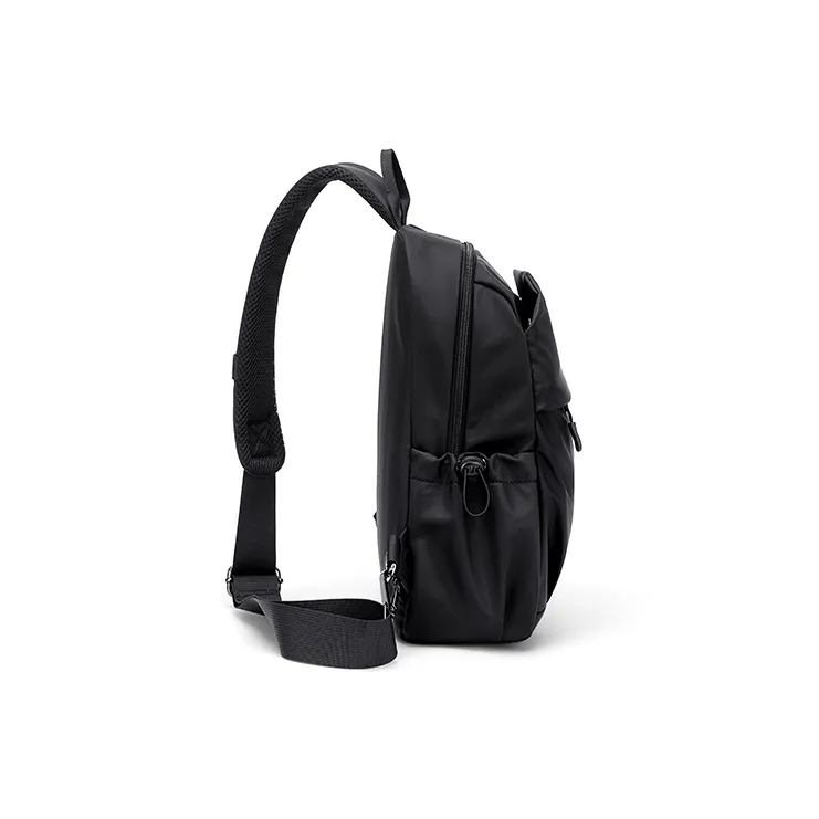 CinvaiKrose Nylon Fabric Sling Bag Men's Black-2