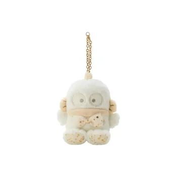 Sanrio White Winter Collection Half Fishman Hangyodon Keychain Mascot Dolls Plush Pendant 13cm High