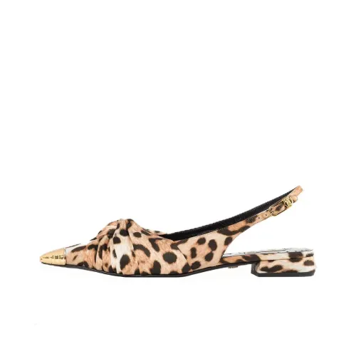 Roberto Cavalli Pettegole Leopard-print Slingback Ballerinas