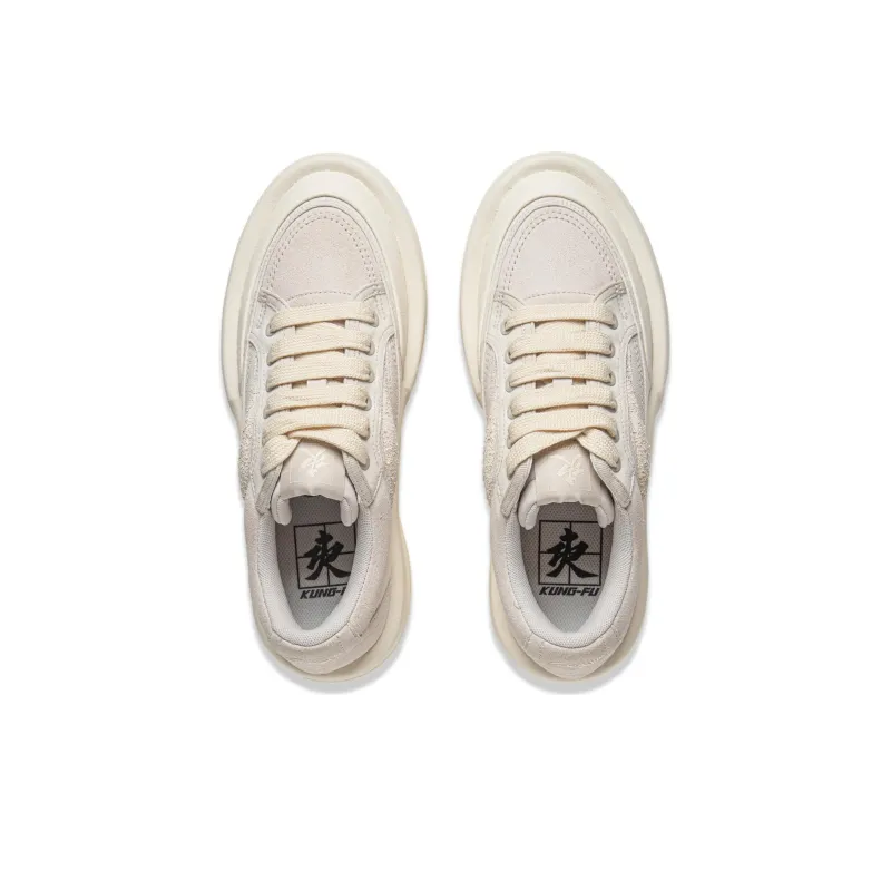 LiNing Gongfu YANG Low Top Skateboard Shoes Unisex Ecru-3