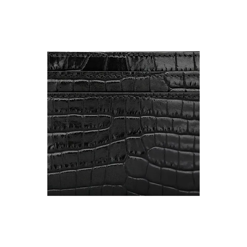 SAINT LAURENT CASSANDRE Cow Leather Wallet, Card Holder Women's Black-4