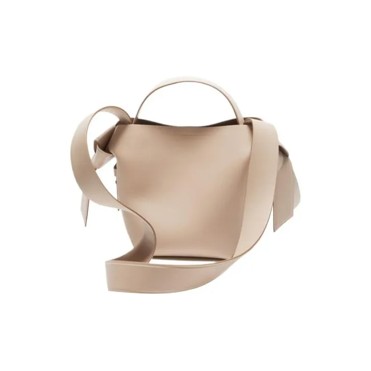Acne Studios Musubi Calfskin Handbag Shoulder Bag Mini Women's Taupe-1