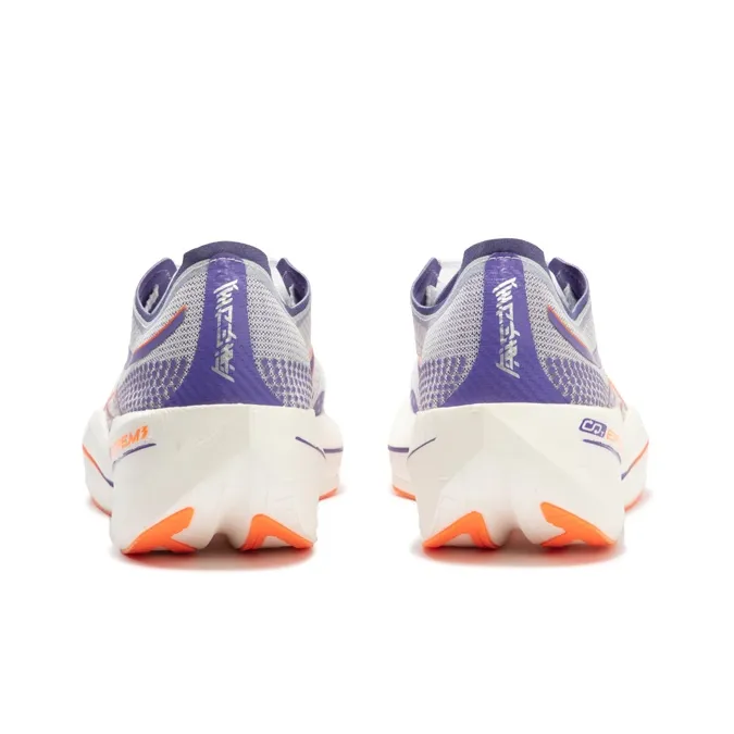 361° Flying Future 1.5 Cushioning Anti Slip And Wear Resistant Rebound Low Top Running Shoes Unisex White Purple-3