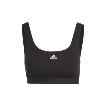 Adidas ACTIVE COMFORT FLEX COTTON SCOOP BRALETTE Bra Women's Black